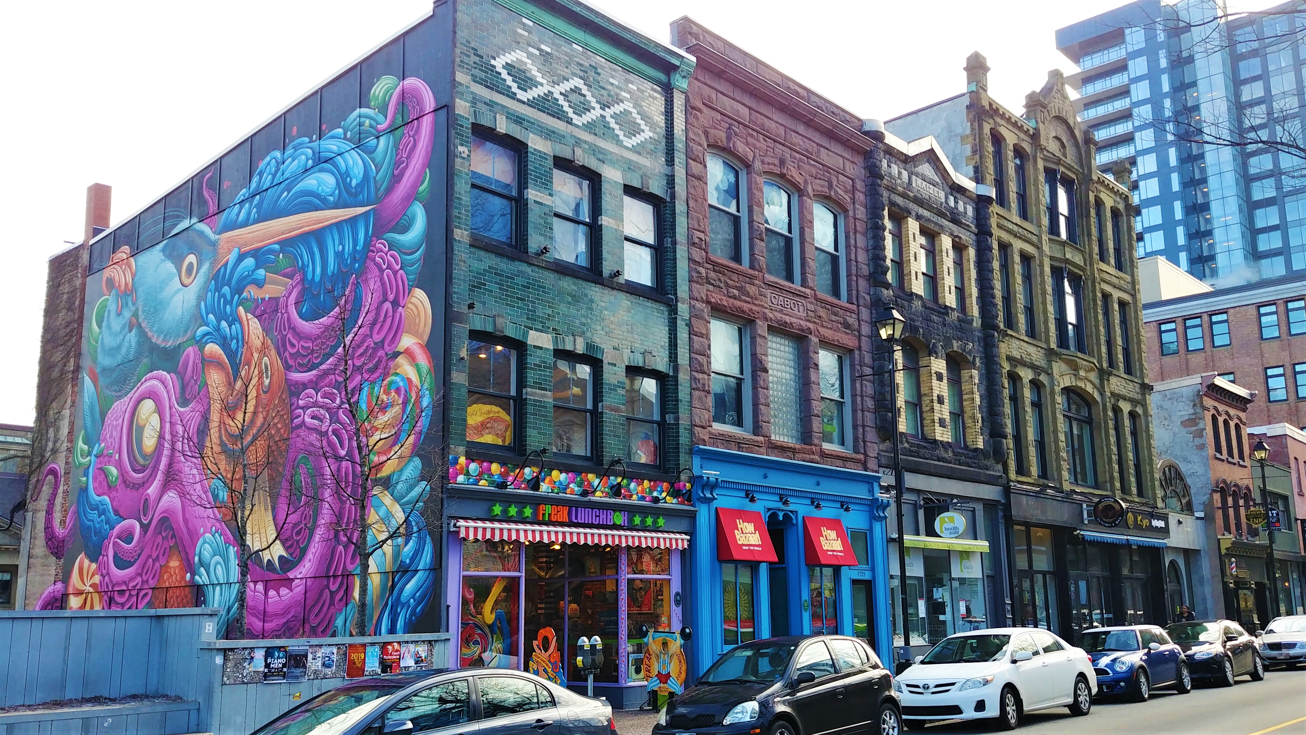 Halifax street art centre-ville que voir escapade voyage nouvelle-ecosse canada