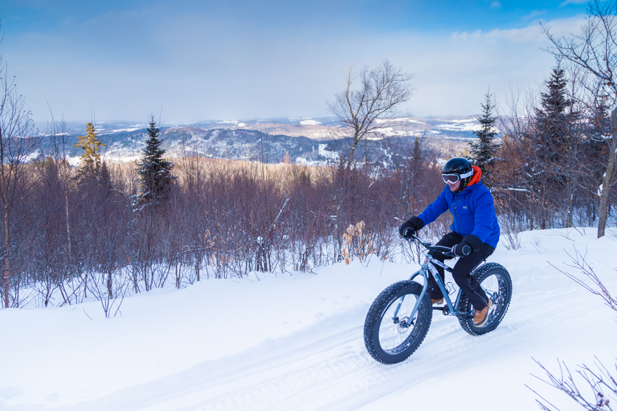Acadie hiver edmunston fatbike velo appalaches a for adventure blog voyage road-trip canada arpenter le chemin