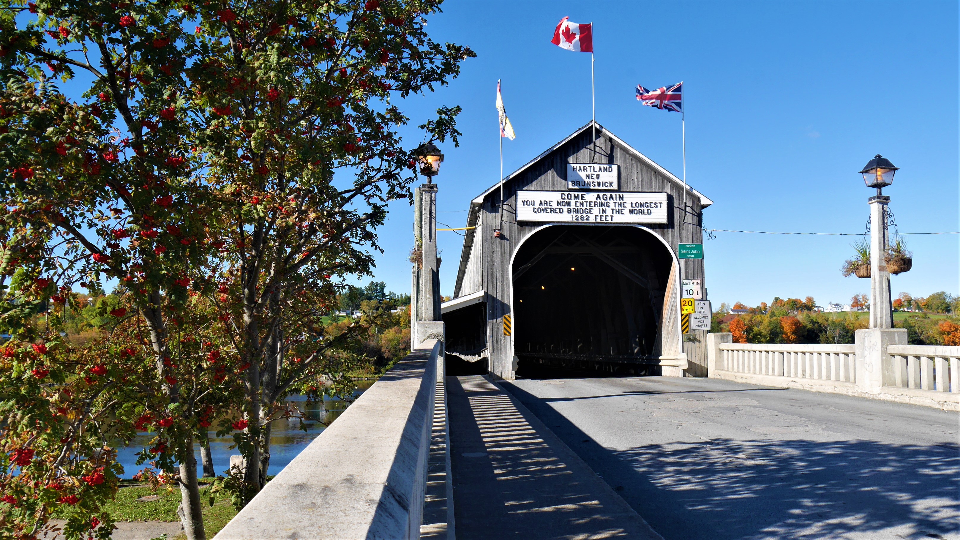 hartland pont couvert canada nouveau-brunswick road-trip voyage arpenter le chemin