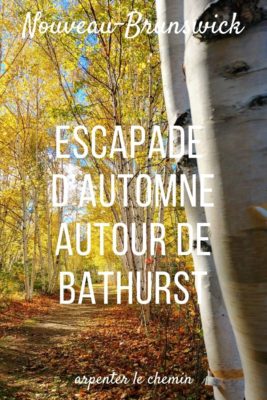 Escapade d'automne à Bathurst, Nouveau-Brunswick, Canada