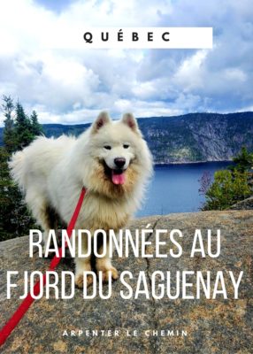 Randonnées avec un chien au Fjord du Saguenay, Québec