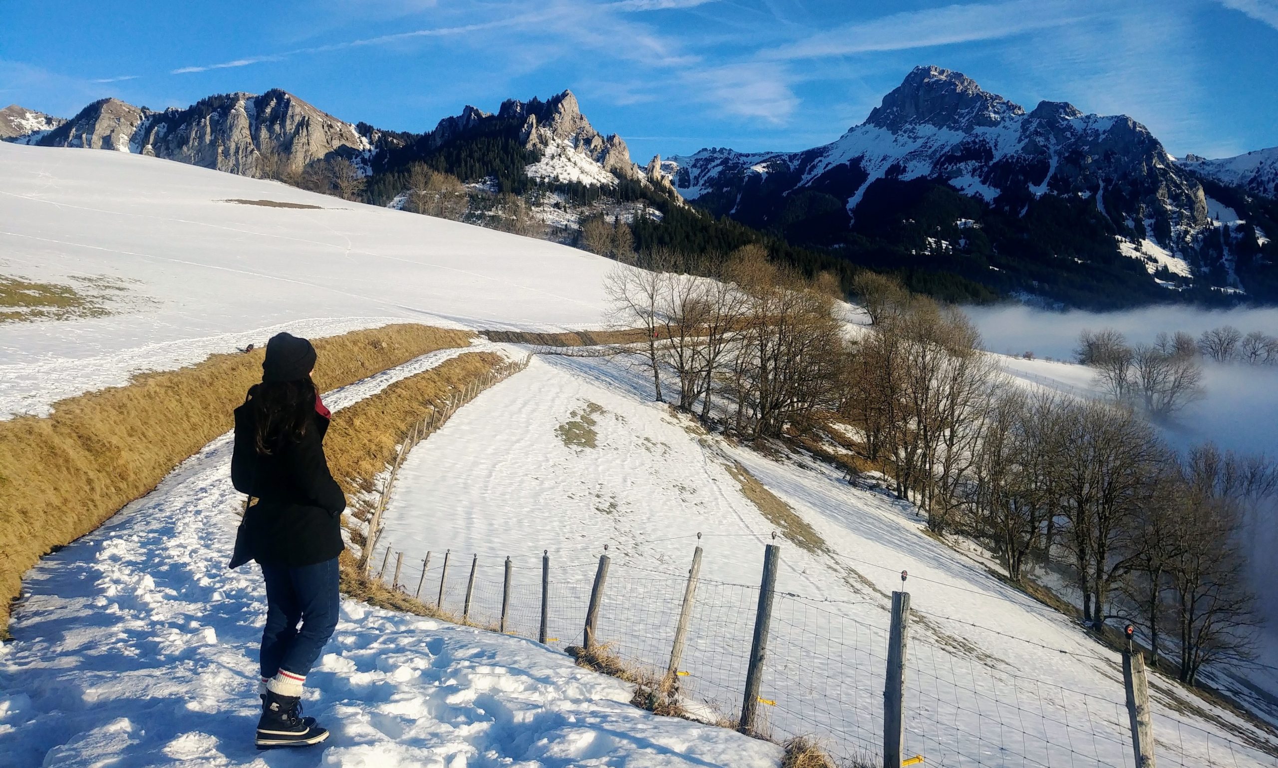 Evian Bernex Mont Benand idee rando facile Haute-Savoie hiver blog voyage Arpenter le chemin