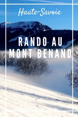 Randonnée d'hiver au mont Benand, Bernex, Haute-Savoie