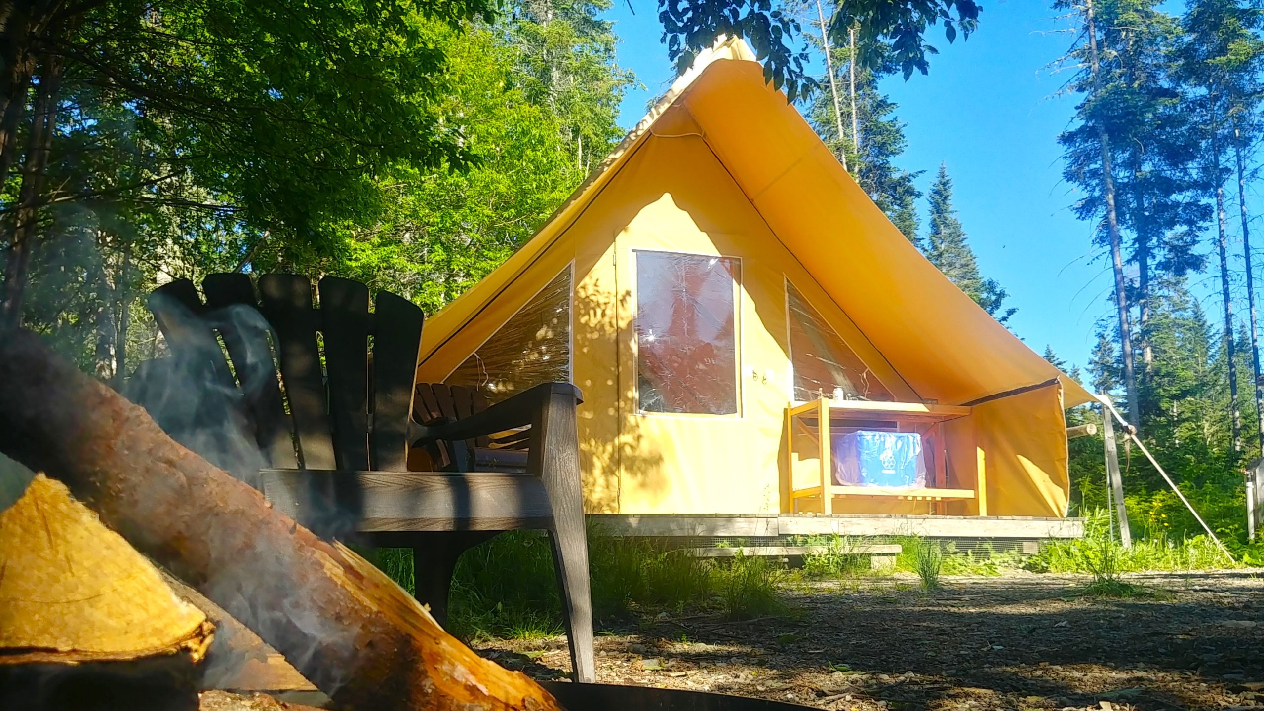 Parc national de Lac-Temiscouata prêt-à-camper glamping où dormir