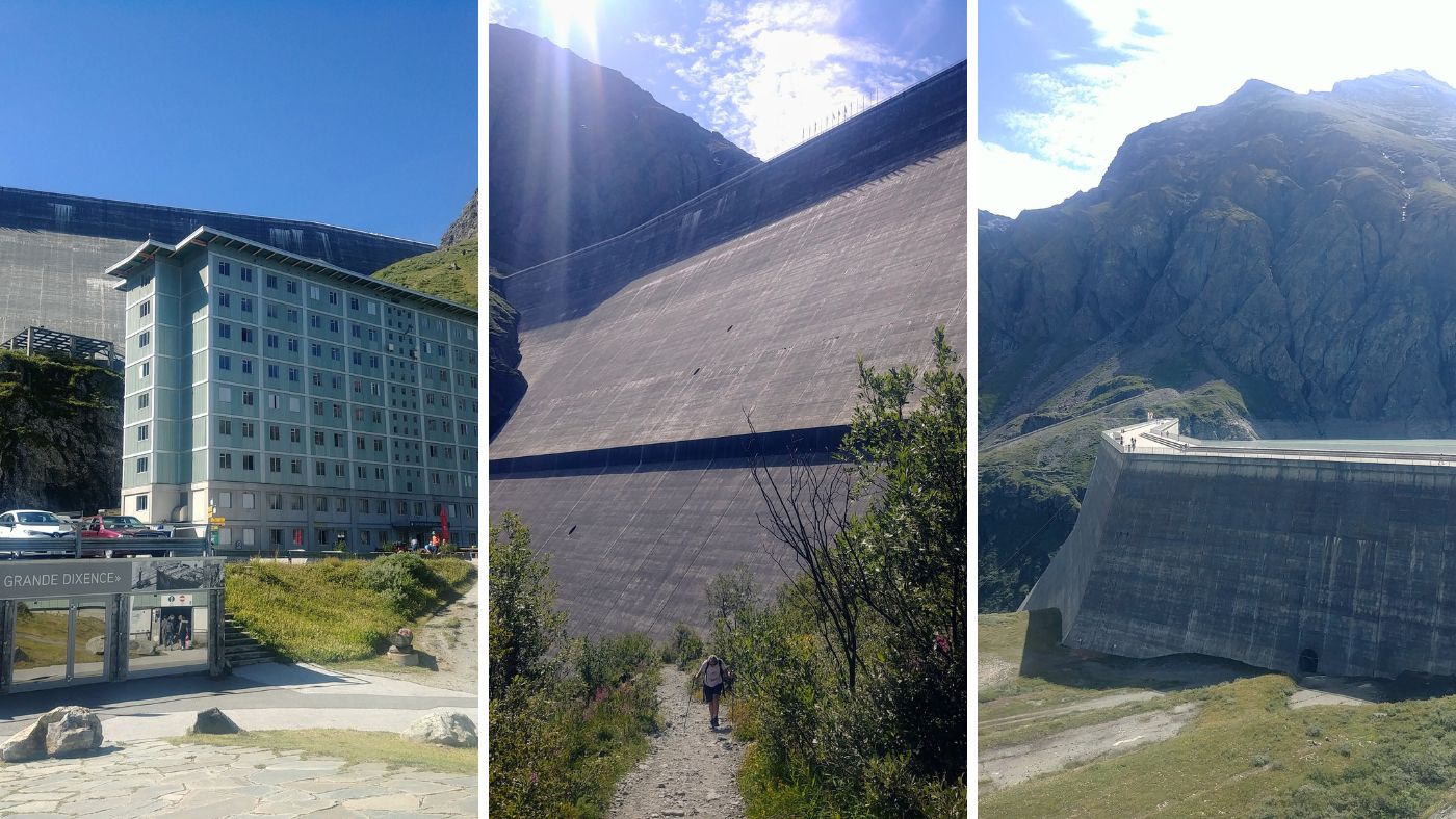 Activités au barrage grande-dixence Valais Suisse